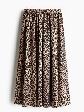 4 For 30$ 🧞 H&M Pleated Leopard Maxi Skirt
